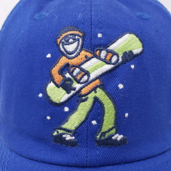 Life Is Good Jammin Jake Snowboard Blue Baseball Cap Hat Embroidered Adjustable - Picture 2 of 7